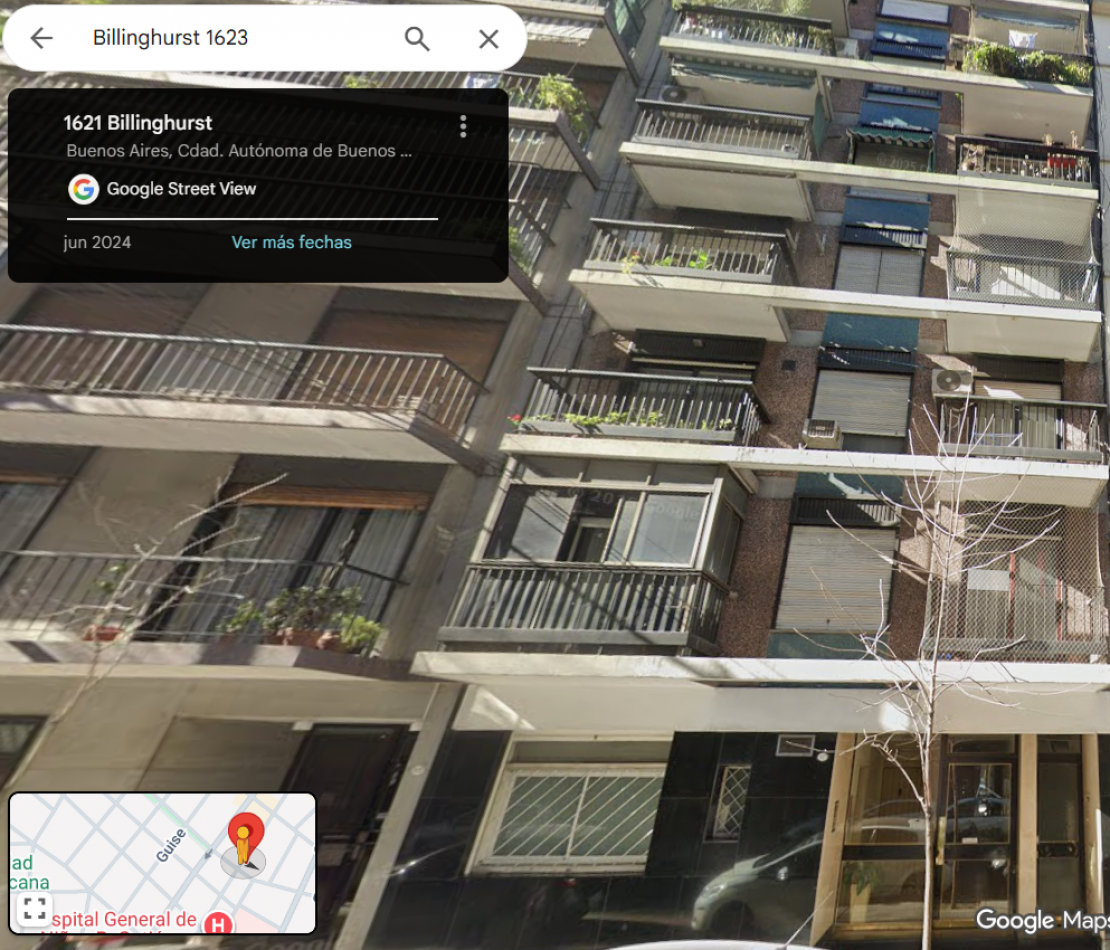 DEPARTAMENTO 2 AMBIENTES Billinghurst 1623 - AMBOLADO RECOLETA/PALERMO EXCELENTE UBICACION